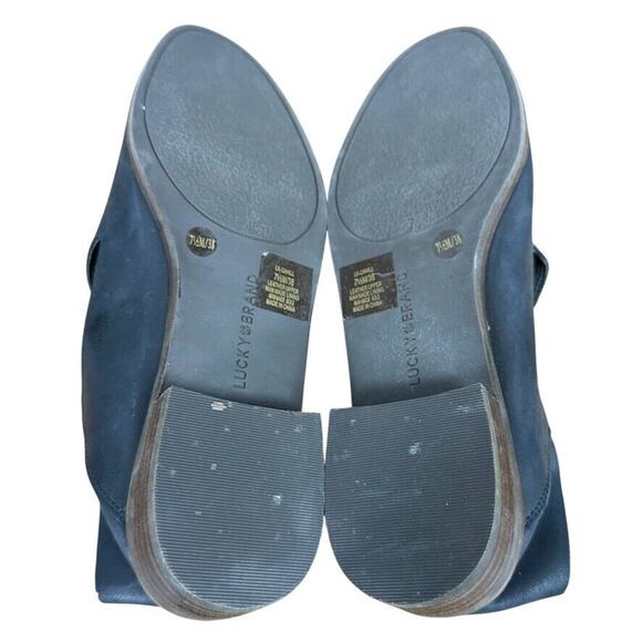 Lucky Brand Cahill Women Black Leather Slip On Loafers Flats Shoes Round Toe 7.5 - Picture 15 of 16